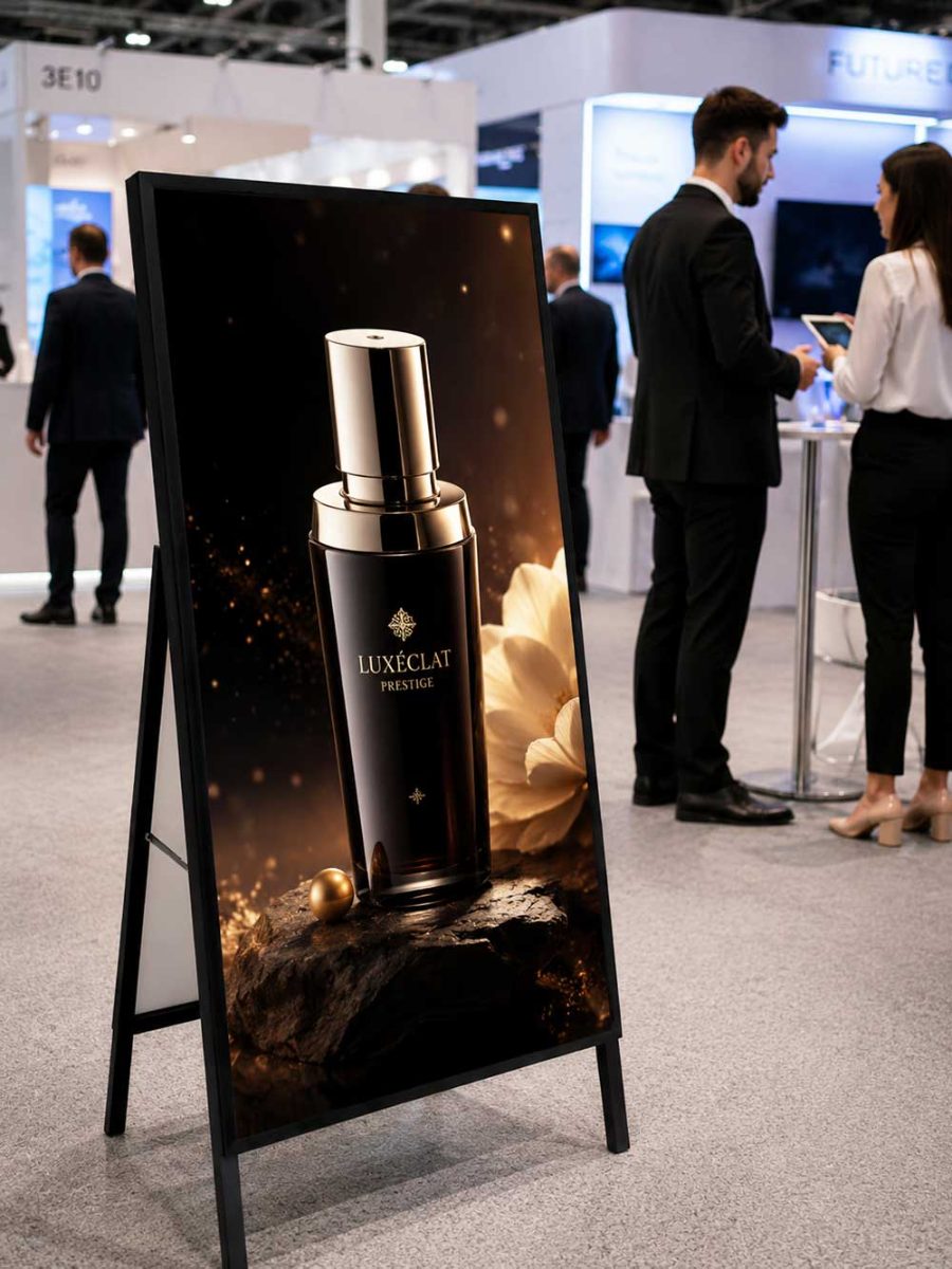 LCD-Display Stele